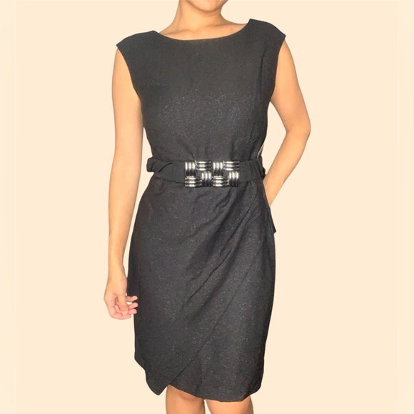 New York & Company Dresses & Skirts - NWT New York & Company Black Midi Dress Size 2 Business Casual Office Siren